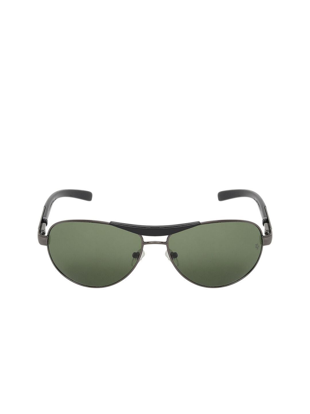 CRIBA Unisex Green Lens & Black Aviator Sunglasses with UV Protected Lens Price in India