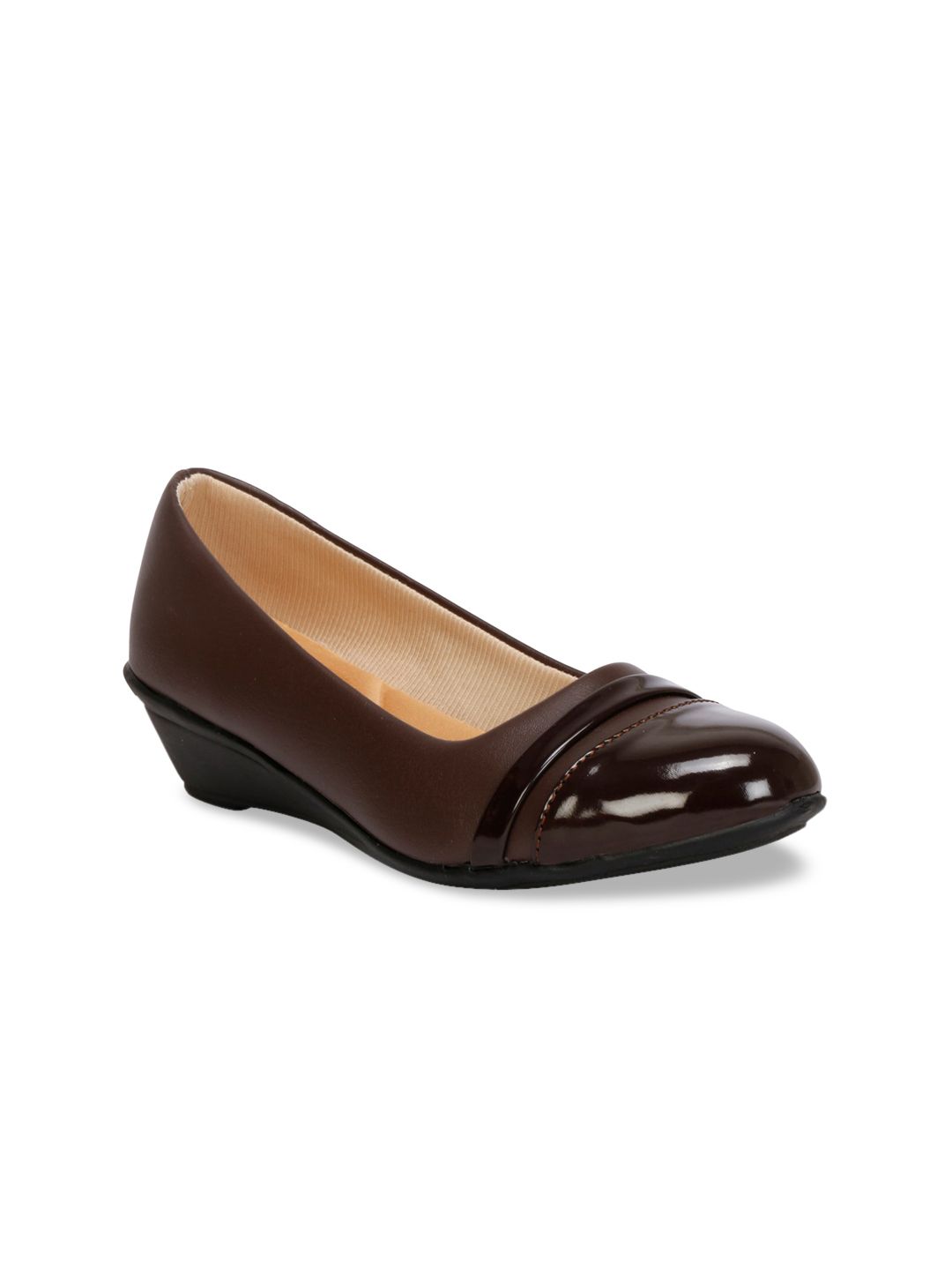 Denill Brown Wedge Pumps Price in India