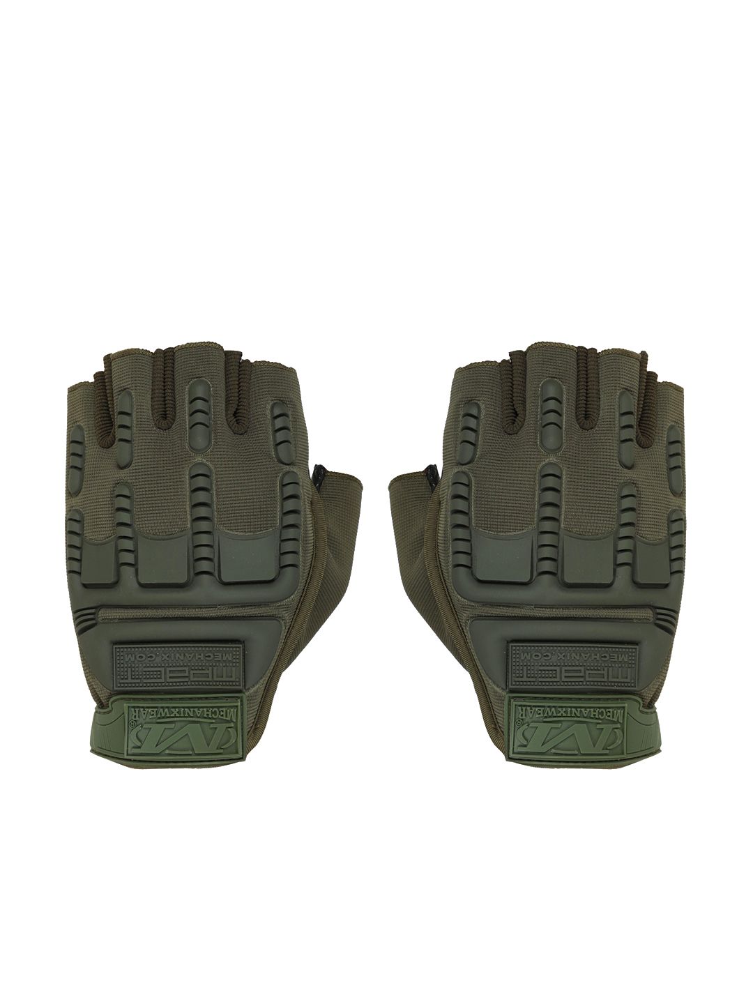 FabSeasons Green Solid Half Finger Anti-Slip Gloves Price in India
