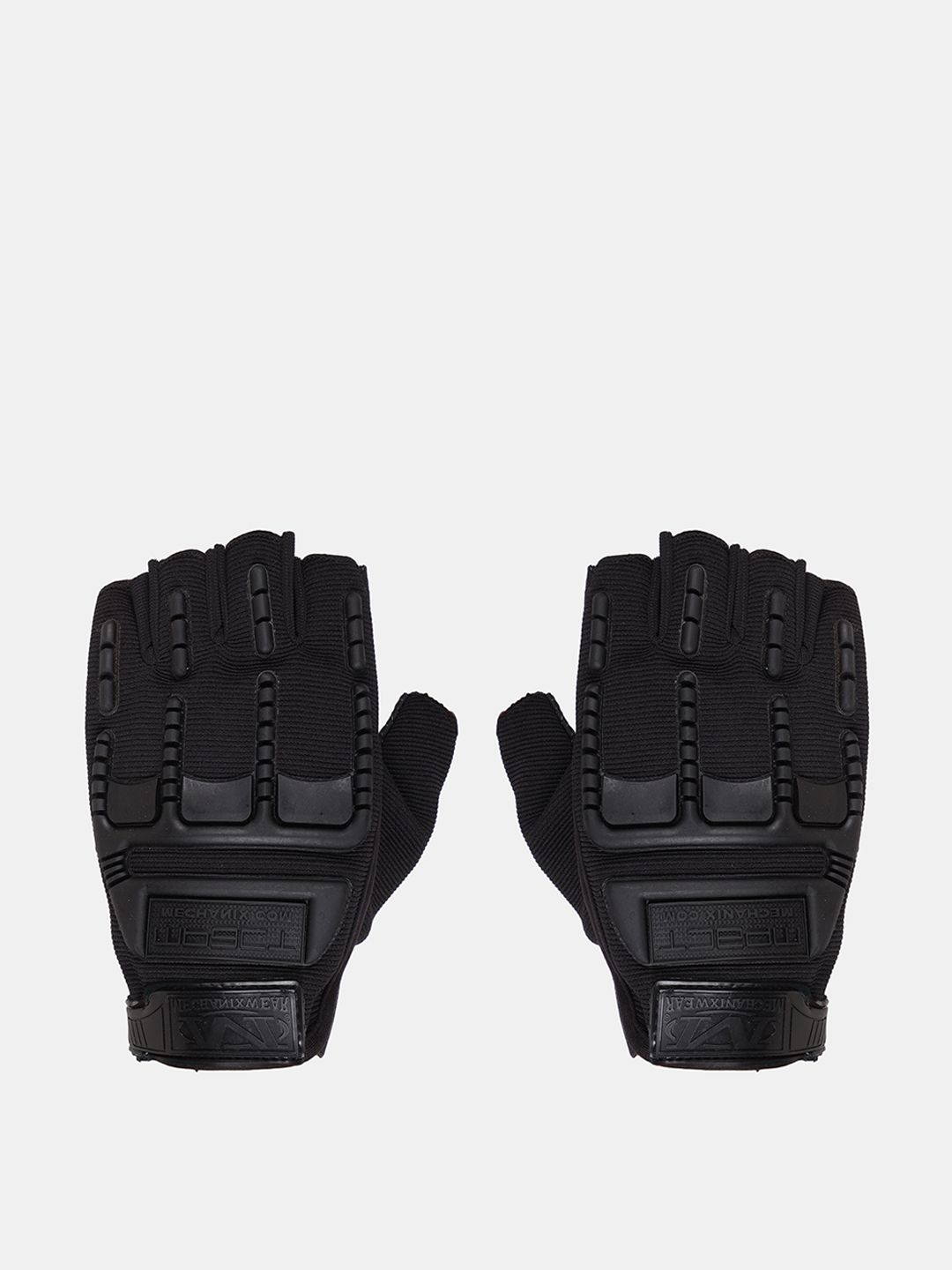 FabSeasons Black Solid Half Finger Anti-Slip Gloves Price in India