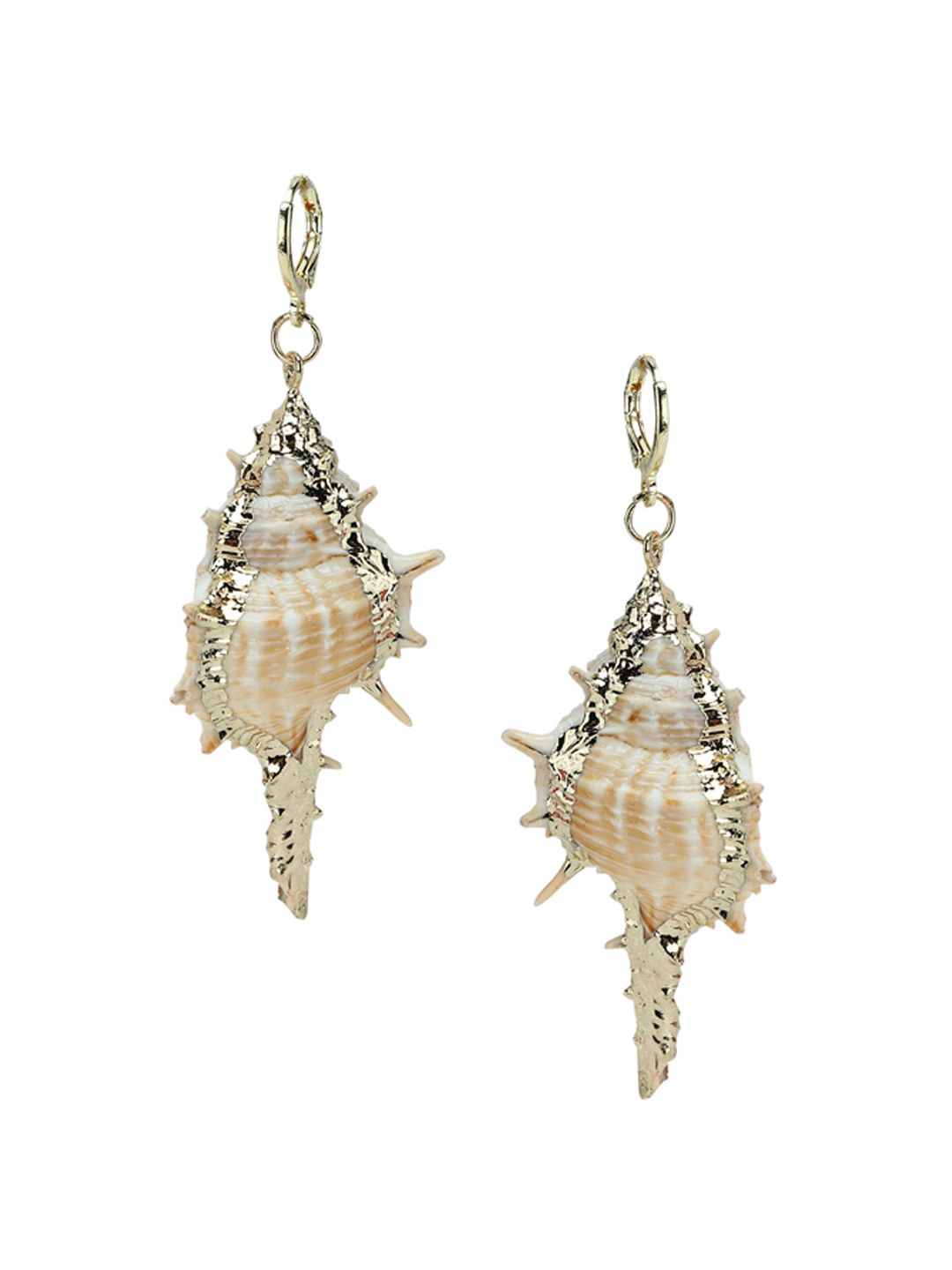 Kazo Gold-Toned Contemporary Drop Earrings Price in India