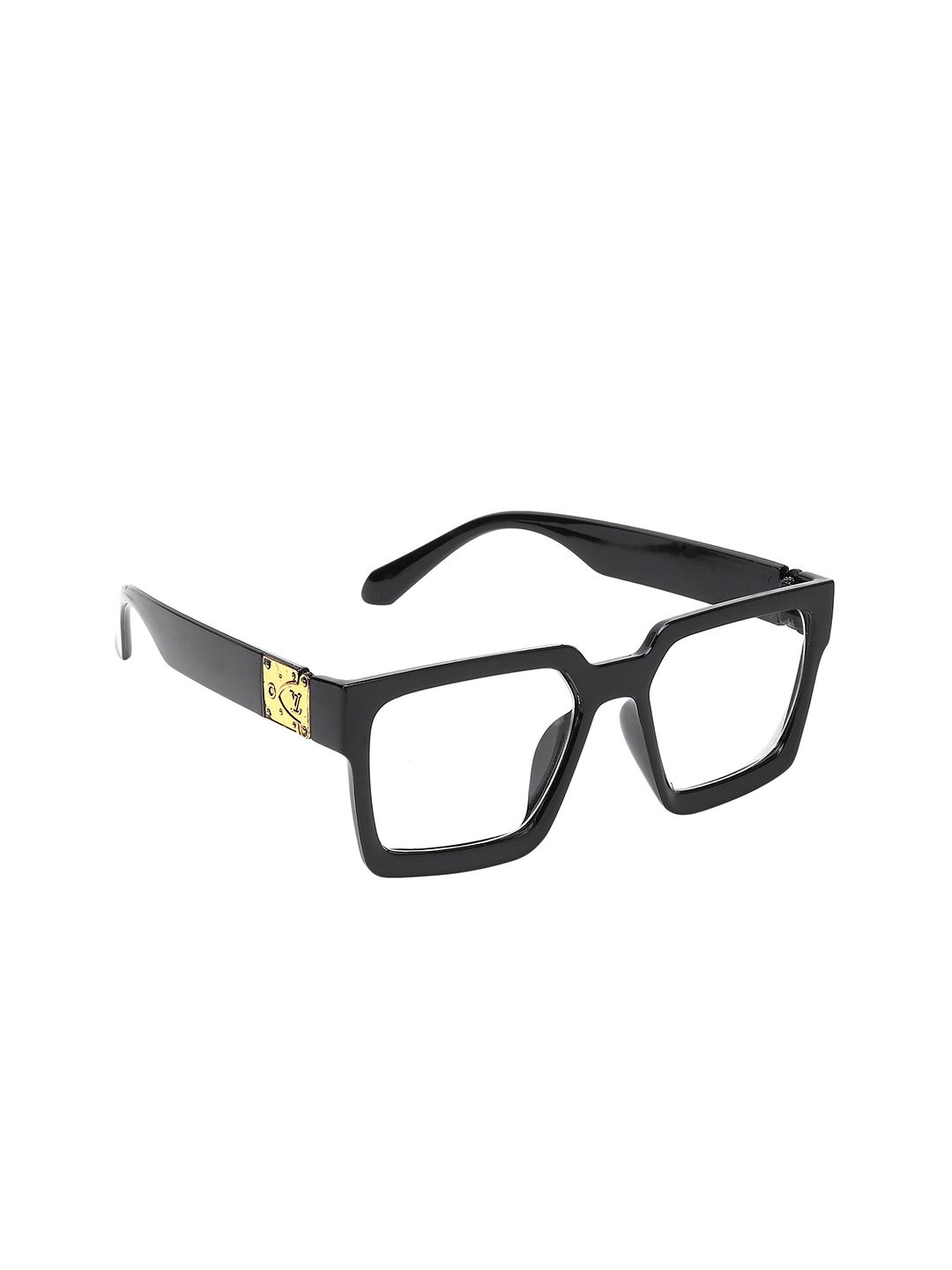 CRIBA Unisex UV Protected Clear Lens & Black Square Sunglasses CR_JM_CLEAR Price in India