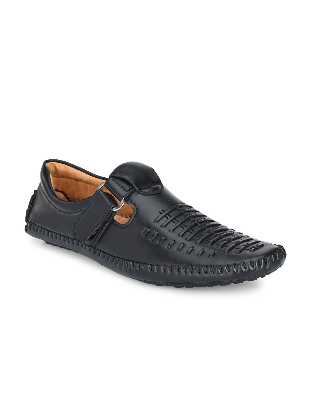 Big Fox Men Black Shoe-Style Sandals