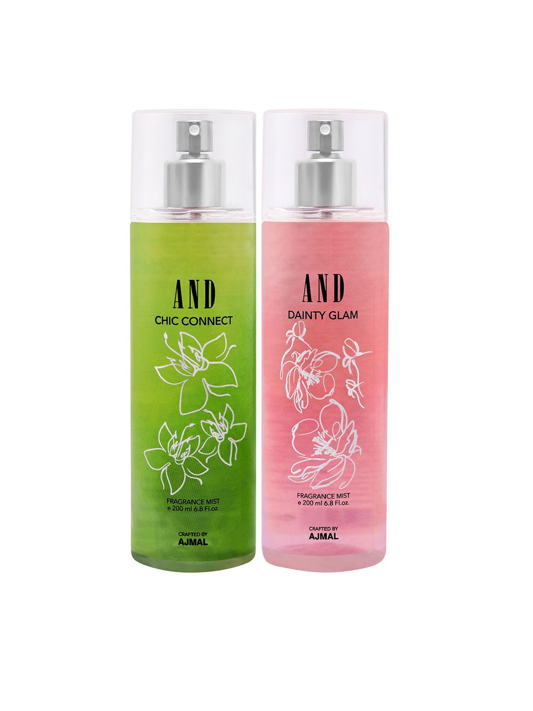 AND Pack of 2 Chic Connect & Dainty Glam Mist - 200ml Each Price in India