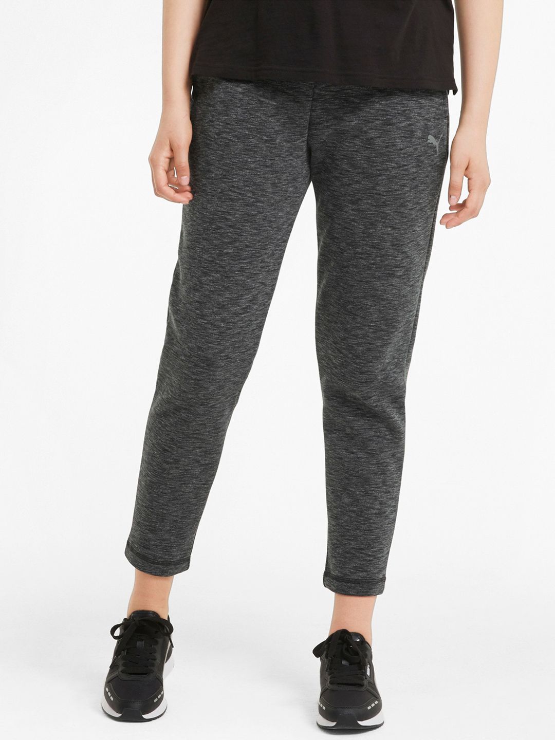 Puma Women Grey Regular Track Pants Price in India