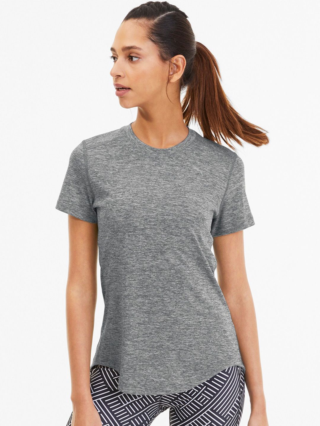 Puma Women Grey T-shirt Price in India