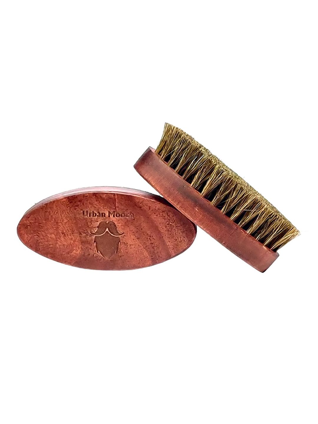 UrbanMooch Men Maroon 100% Boar Bristle Beard & Mustache Brush