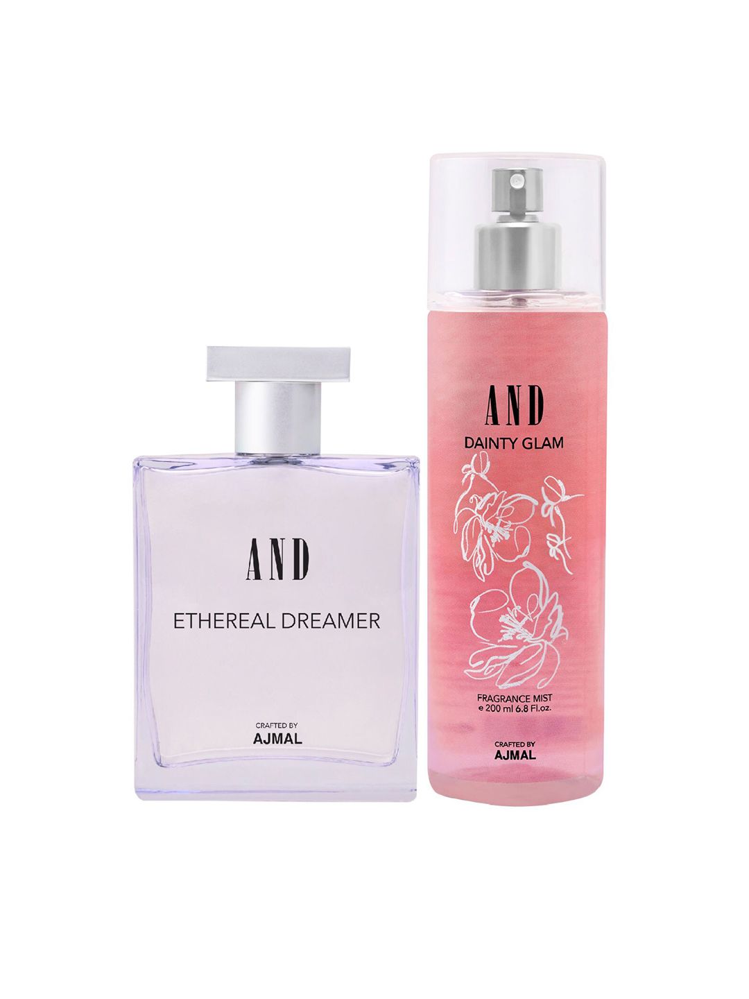 AND Women Pack Of 2 Ethereal Dreamer EDP & Dainty Glam Fragrance Mist Crafted By Ajmal Price in India