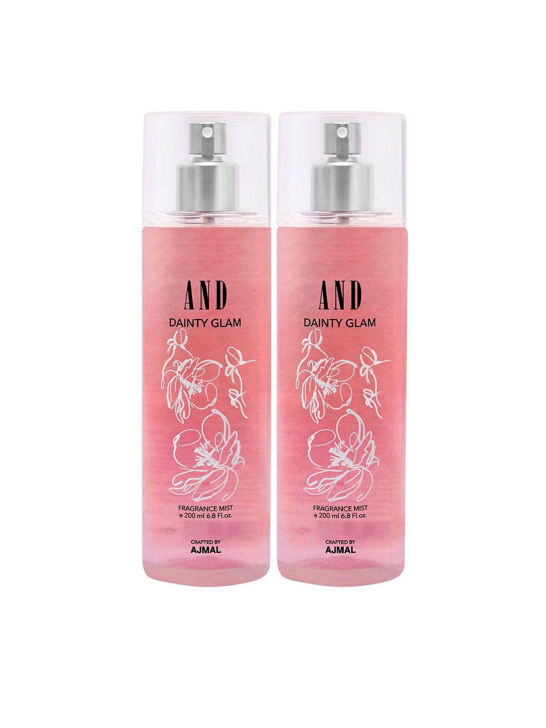 AND Women Pack Of 2 Dainty Glam Fragrance Mist 400 ml