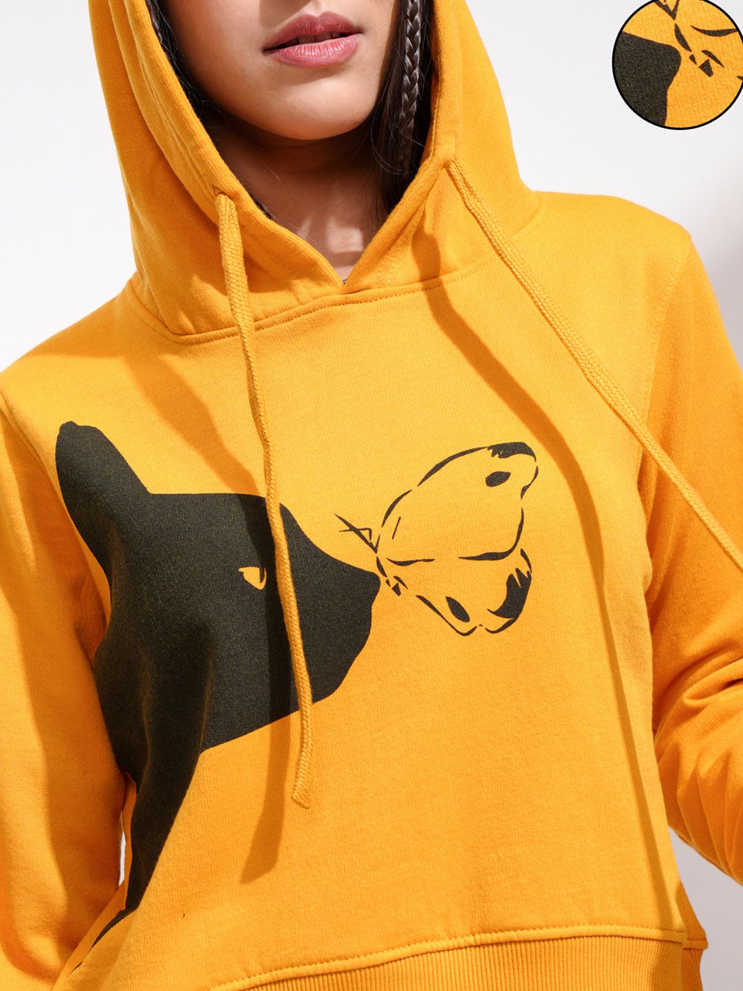 Price History - Tokyo Talkies Women Mustard Orange Solid Hooded