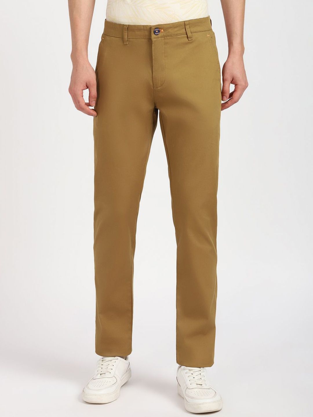Price History of Peter England Casuals Men Slim Fit Trousers from