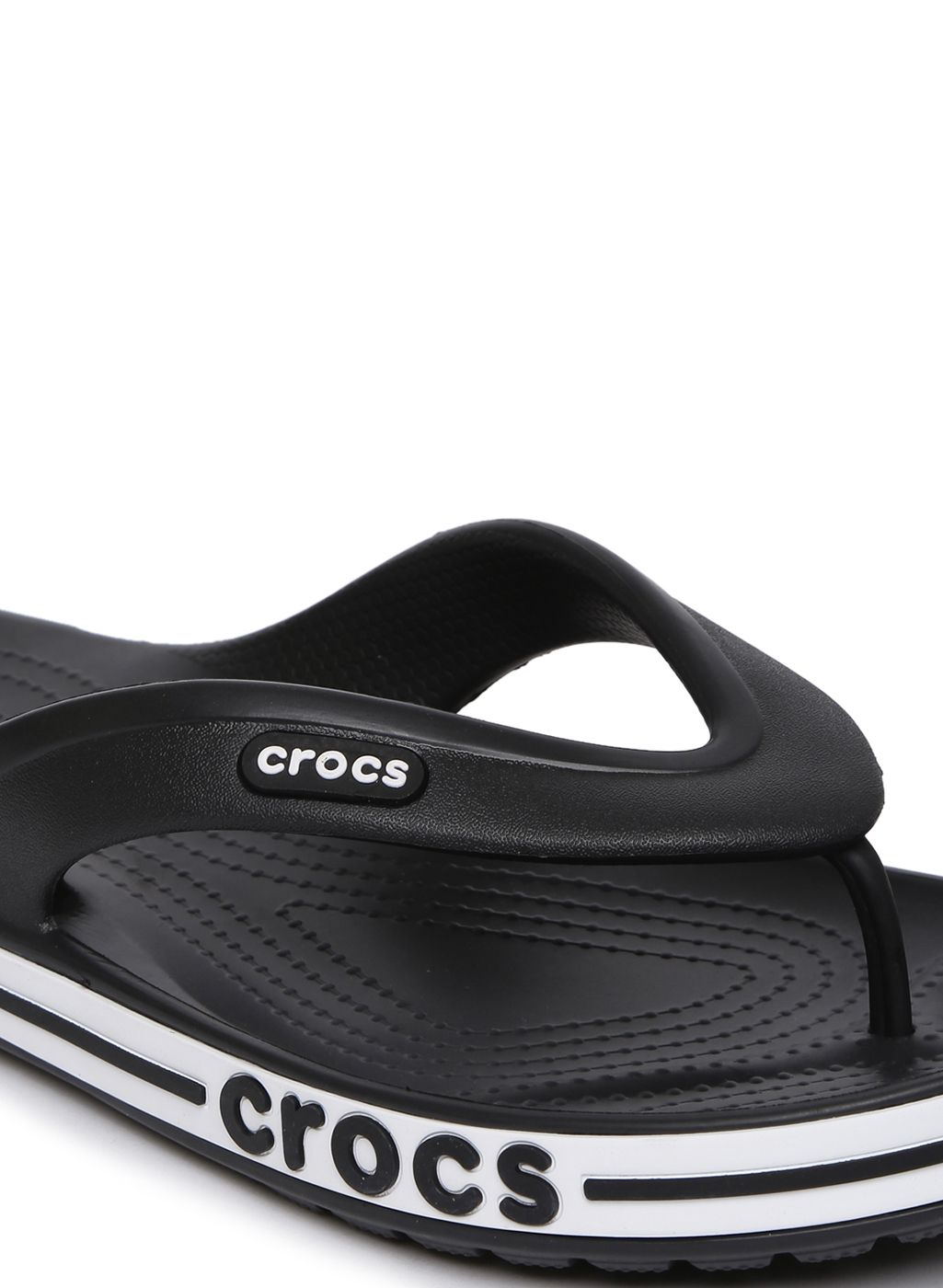 crocs black solid clogs
