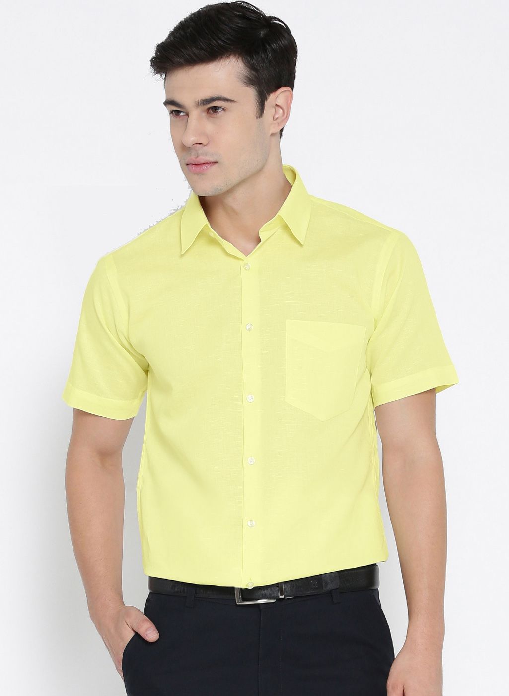 lime green formal shirt