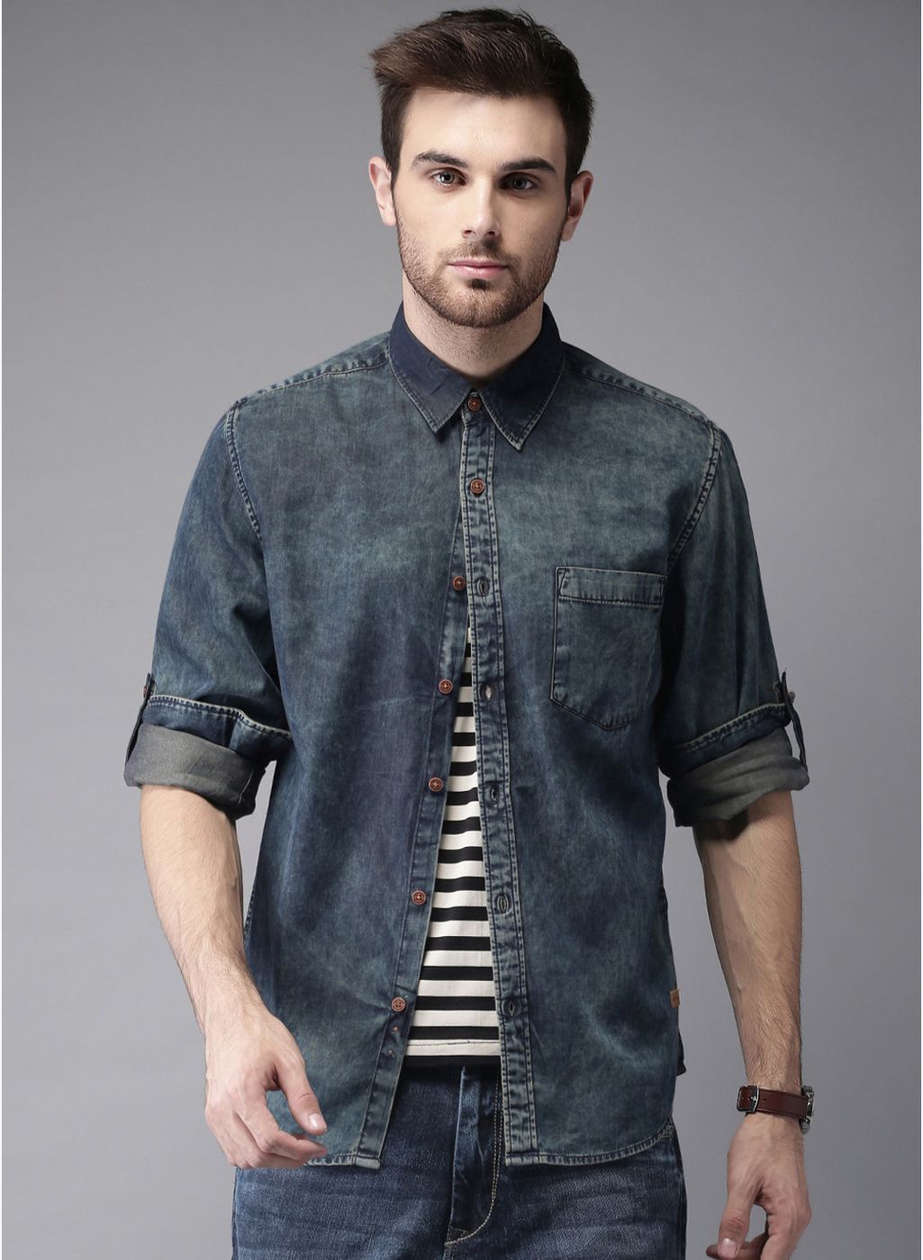 moda rapido denim shirts