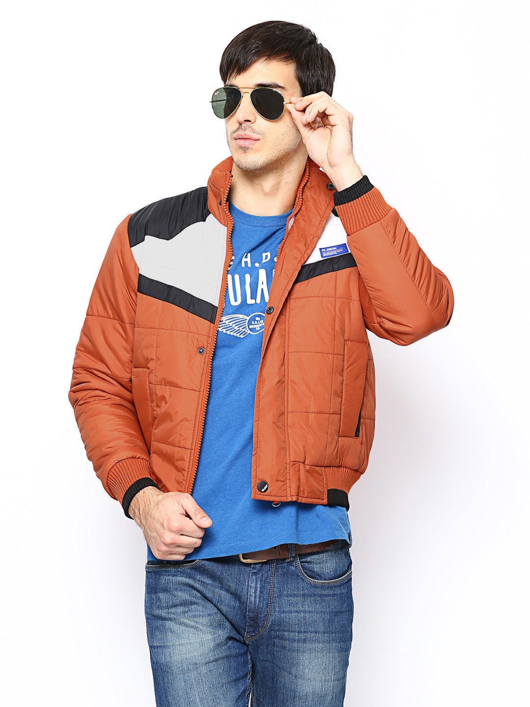 rust orange jacket