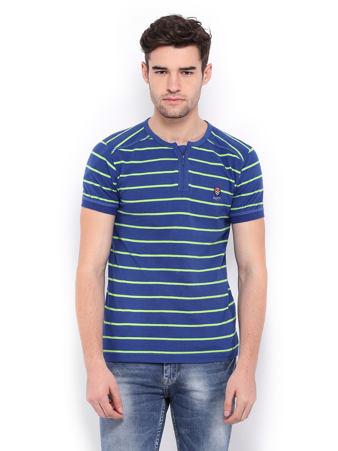 mufti t shirts myntra