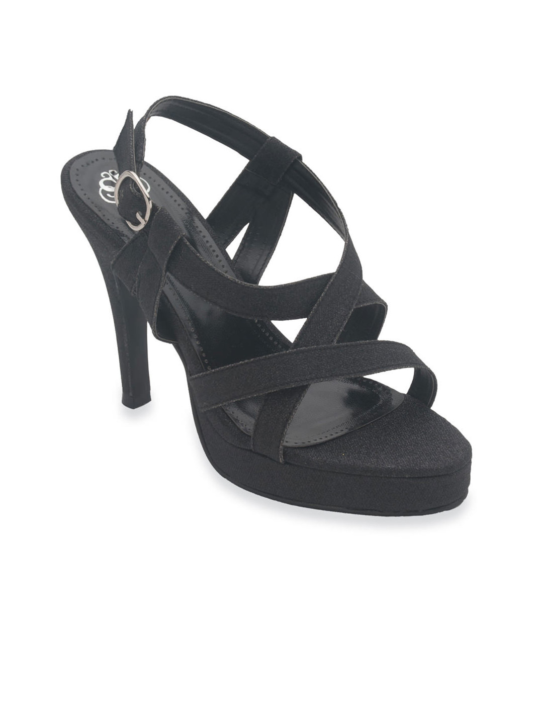 myntra black heels