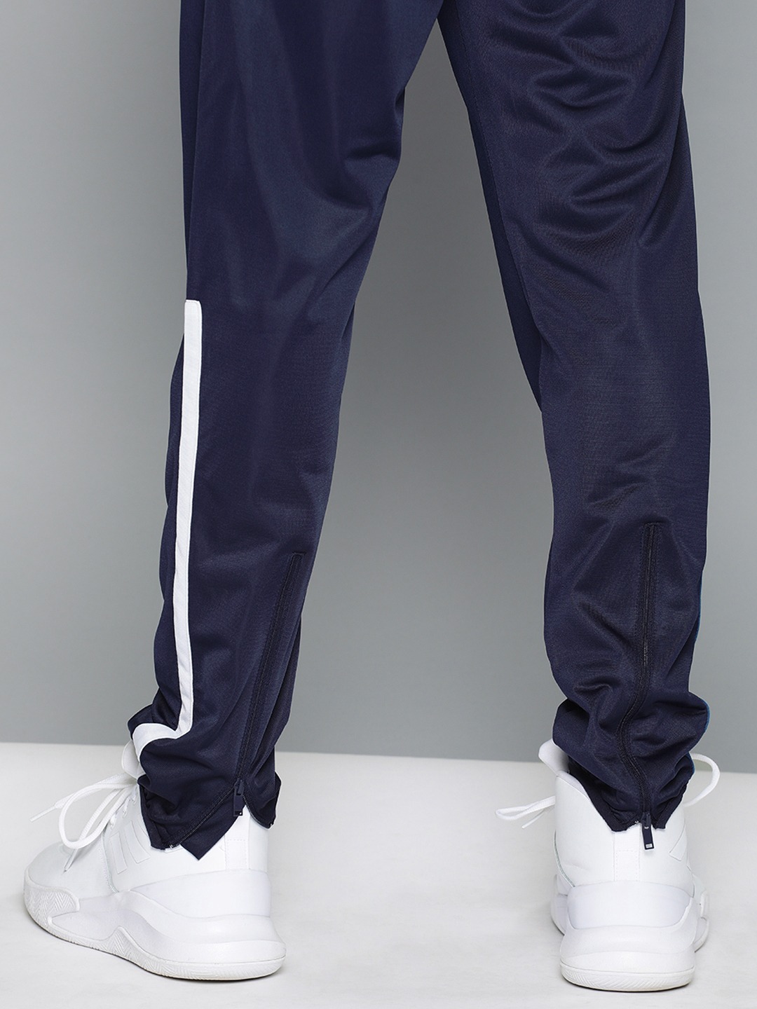 Clothing Tracksuits | HRX by Hrithik Roshan Men Navy blue & White Colourblocked Rapid-Dry Basketball Tracksuits - QW57672