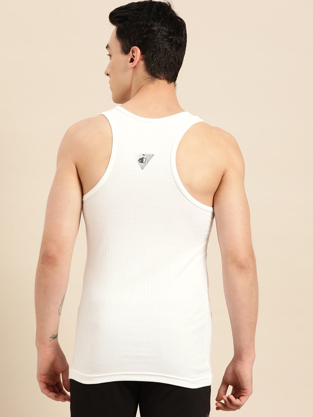 Clothing Innerwear Vests | Jockey Men White Solid Innerwear Vest - EQ86240