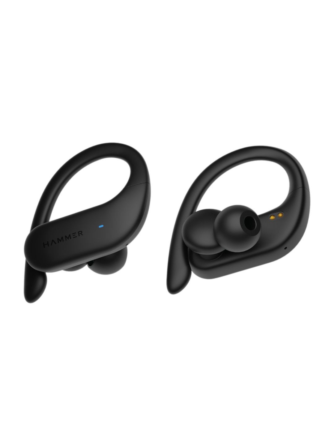 Accessories Headphones | HAMMER Unisex Black Solid KO Bluetooth Sports Truly Wireless Earbuds With Touch Control - IJ71644