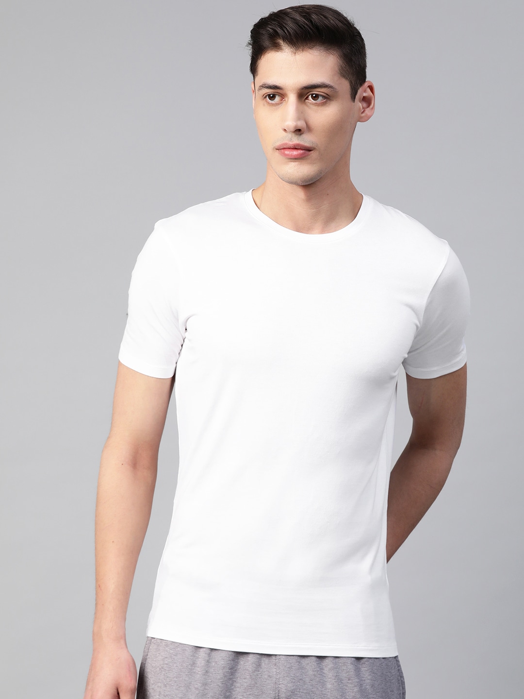 Clothing Innerwear Vests | Marks & Spencer Men White Solid Innerwear Vest T141600AWHITE - TM86769