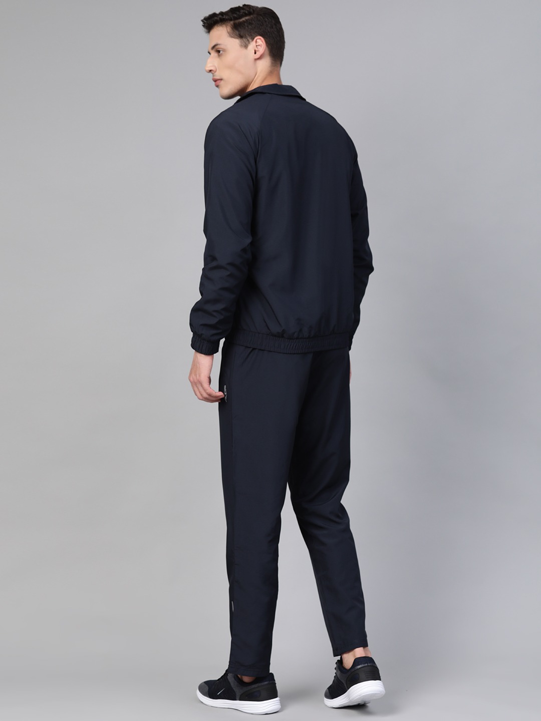 Clothing Tracksuits | Alcis Men Navy Blue Printed Sports Tracksuit - SU63961