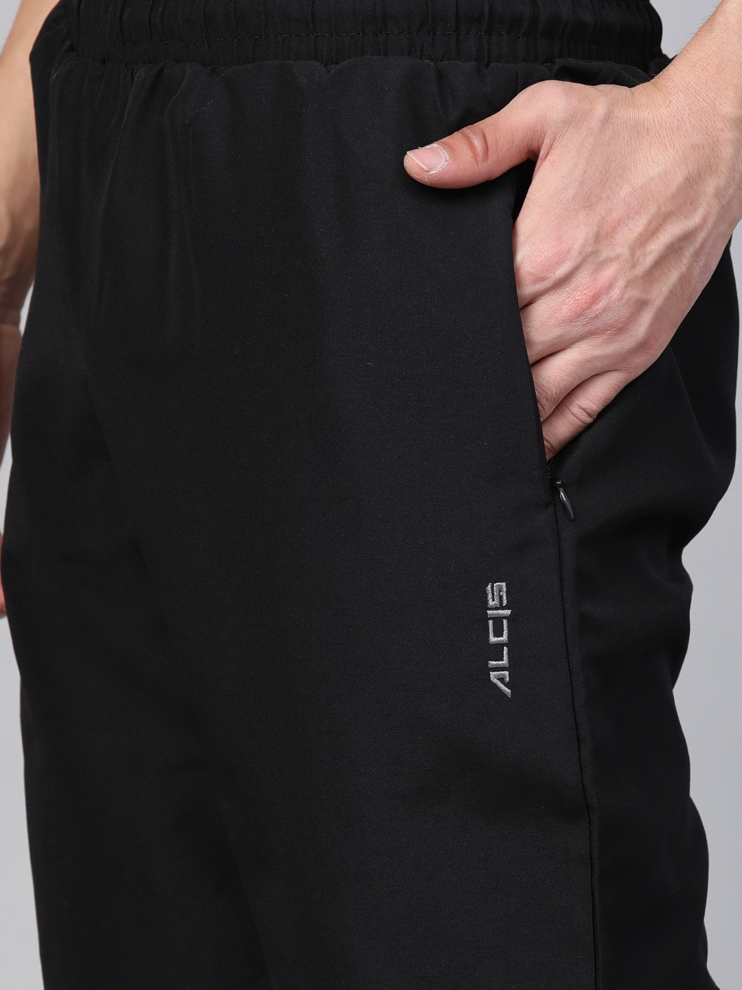 Clothing Tracksuits | Alcis Men Black & Grey Colourblocked Sports Tracksuit - DM49761
