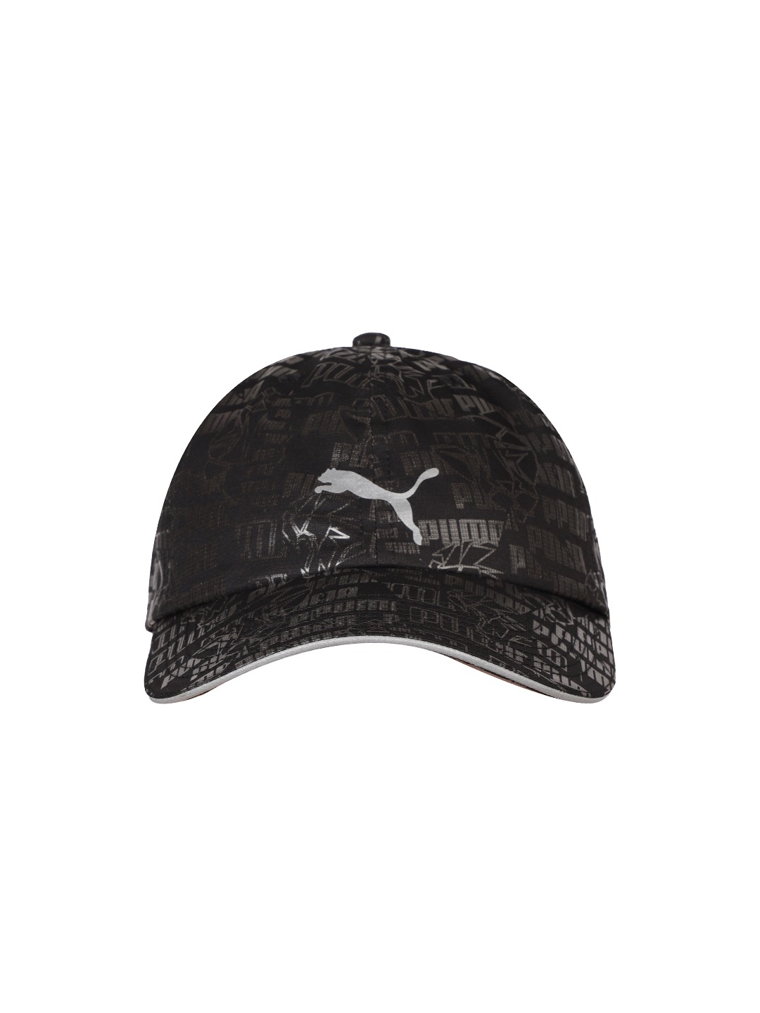 Accessories Caps | Puma Unisex Black Printed Running Baseball Cap - VX16889