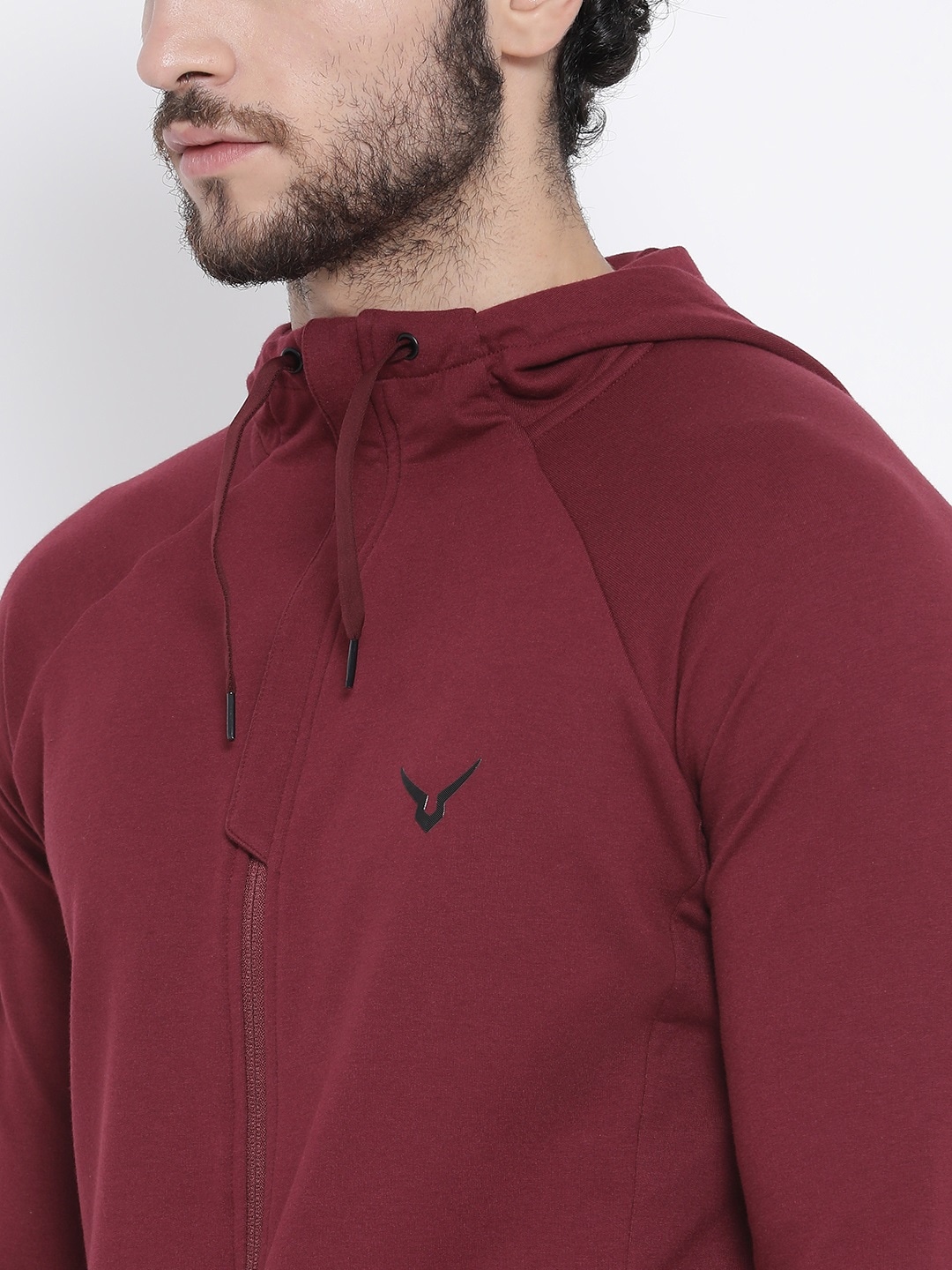 Clothing Tracksuits | Invincible Men Maroon Solid Hooded Tracksuit - PG52077