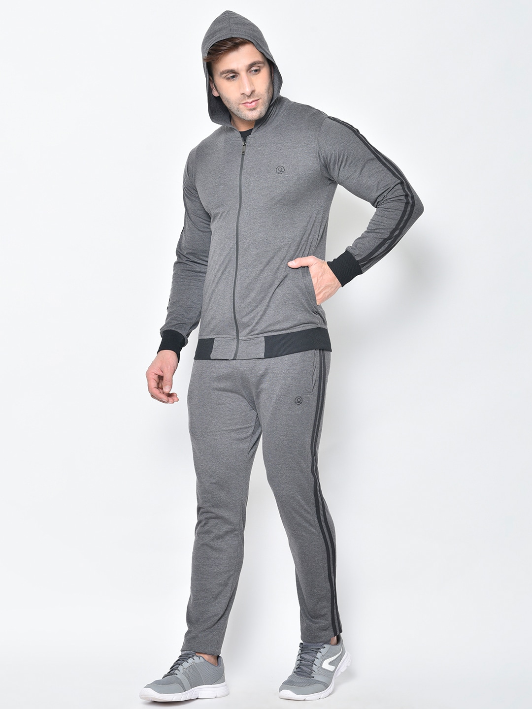 Clothing Tracksuits | Chkokko Men's Full Sleeve Zipper Sports Tracksuit - YS80074