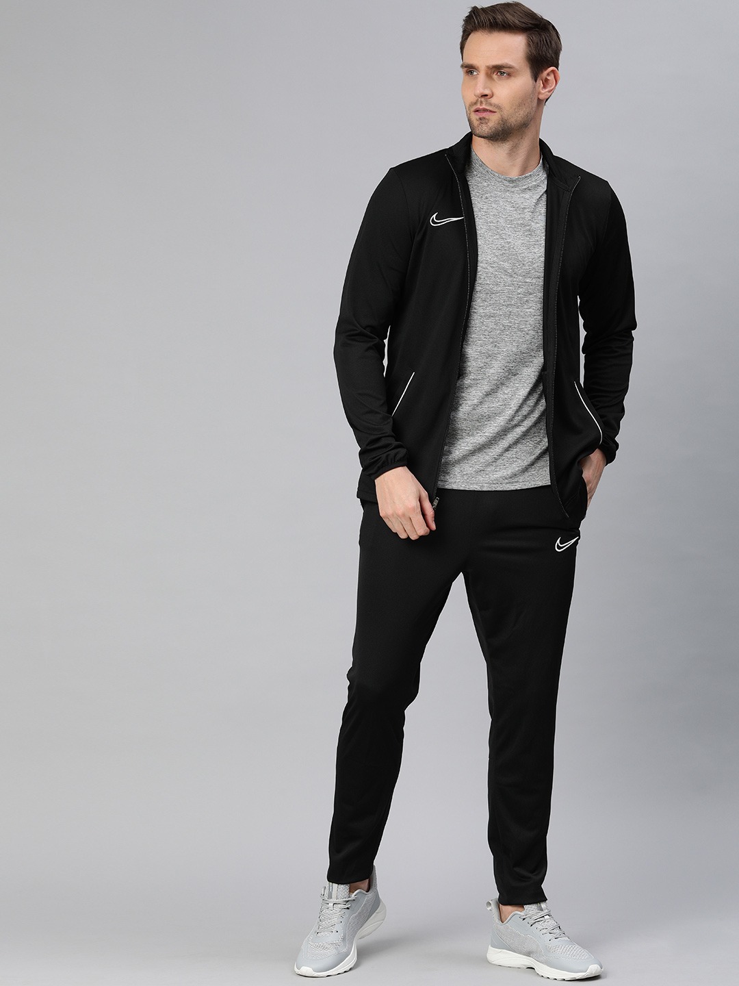 Clothing Tracksuits | Nike Men Black Solid Standard Fit  NK DF ACD21 Dri-Fit Football Tracksuit - ZJ24082