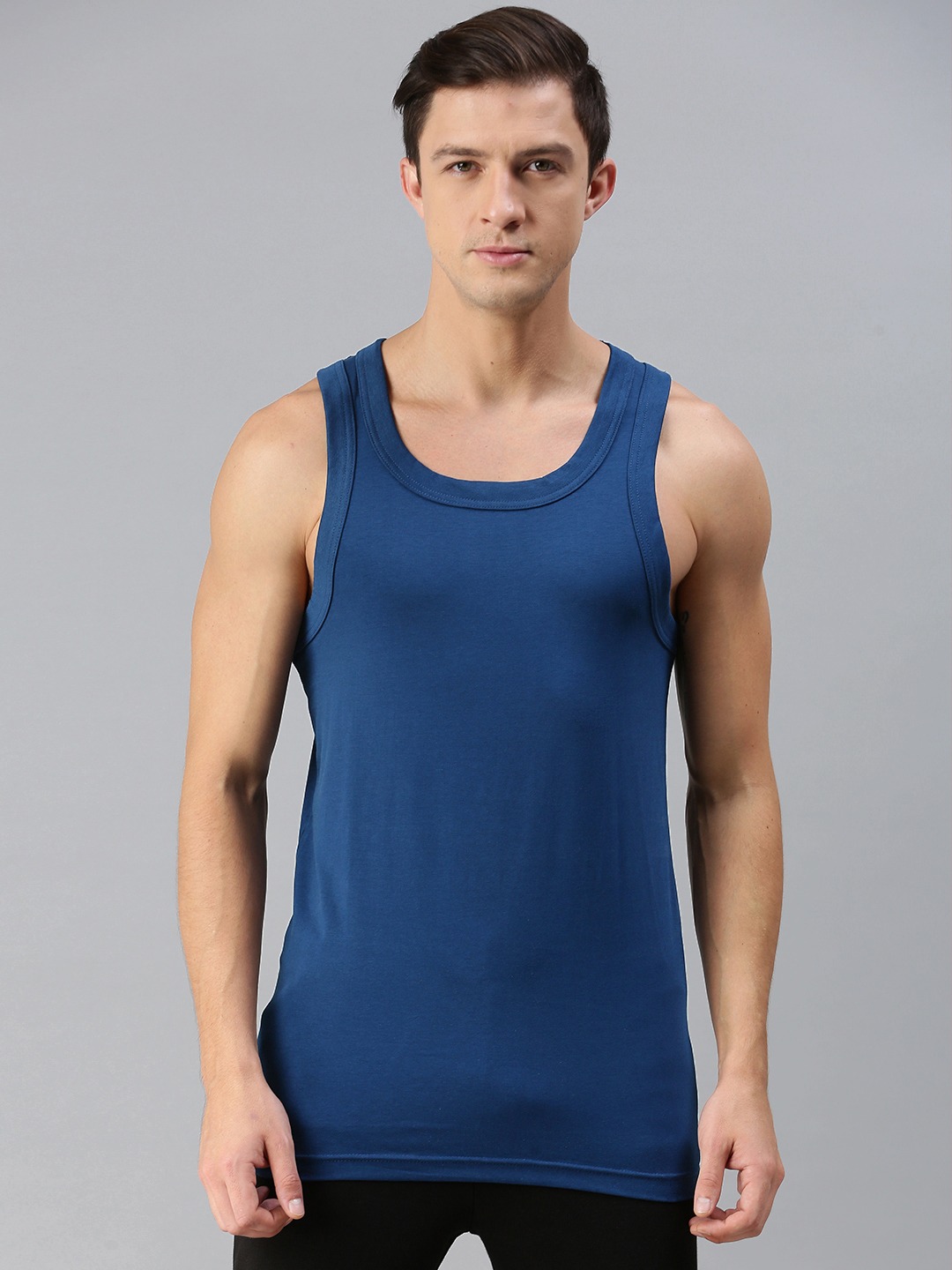 Clothing Innerwear Vests | HRX By Hrithik Roshan Men Solid Antimicrobial Lifestyle Innerwear Vests - SI96802