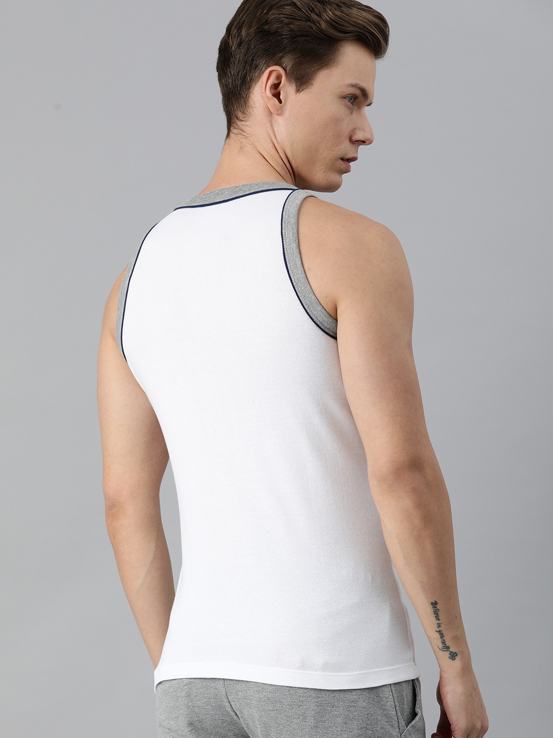 Clothing Innerwear Vests | Roadster Men Pack of 2 Solid Innerwear Vests - LK47881
