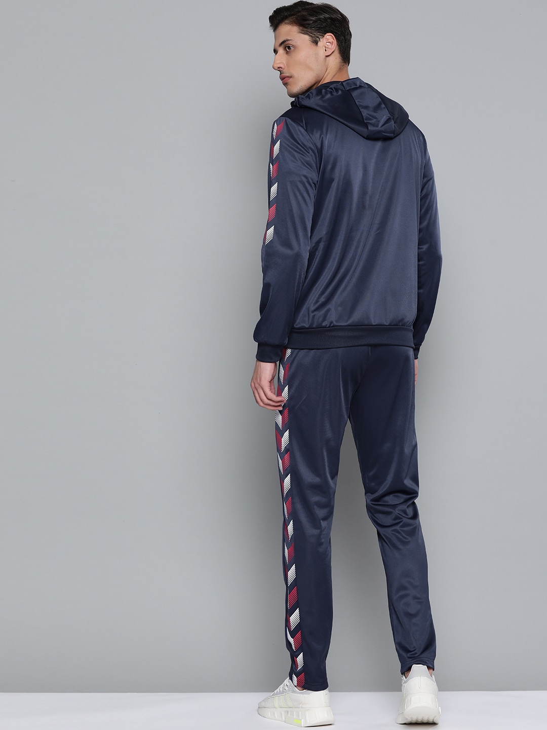 Clothing Tracksuits | HRX By Hrithik Roshan Football Men Medieval Blue Rapid-Dry Solid Tracksuits - QN79788
