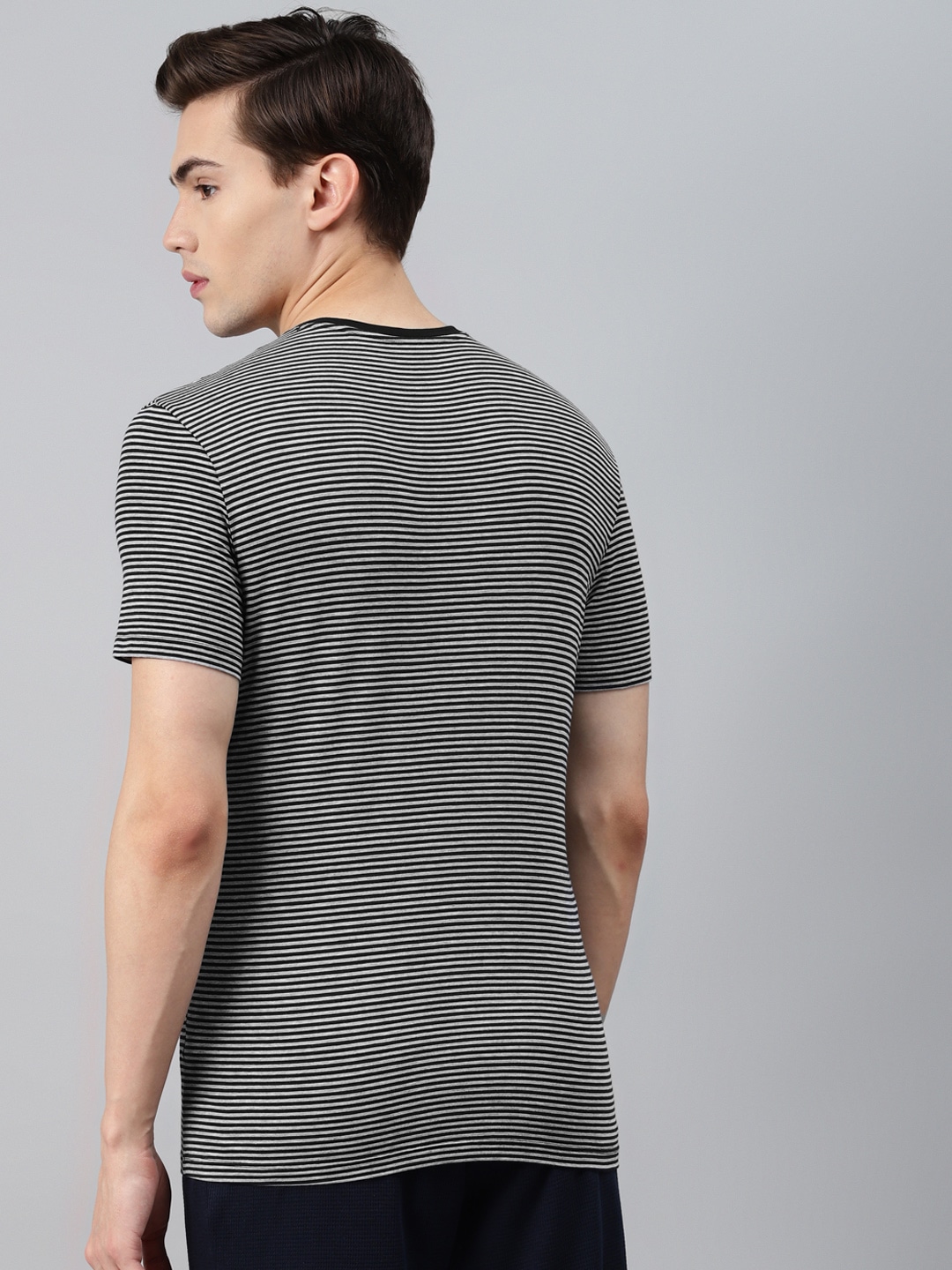 Clothing Innerwear Vests | Marks & Spencer AUTOGRAPH Men Black & White Striped Innerwear T-Shirt Vest - MM09508