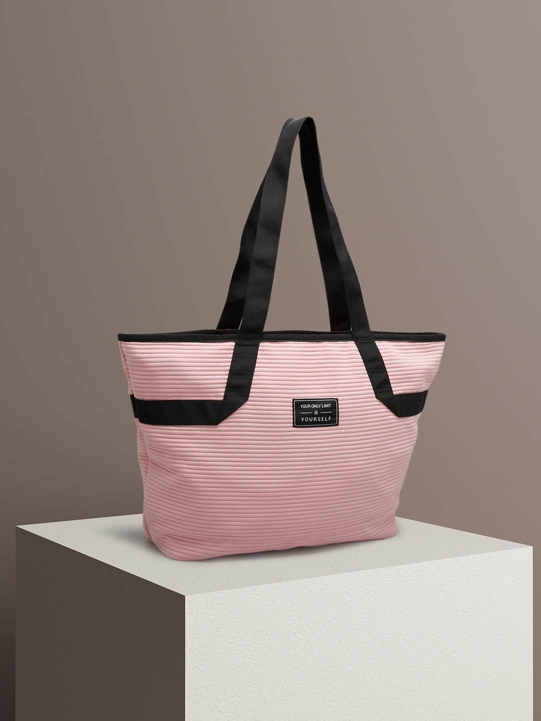 Accessories Handbags | Domyos by Decathlon Women Pink & Black Gym Tote Bag 25L - LQ74195