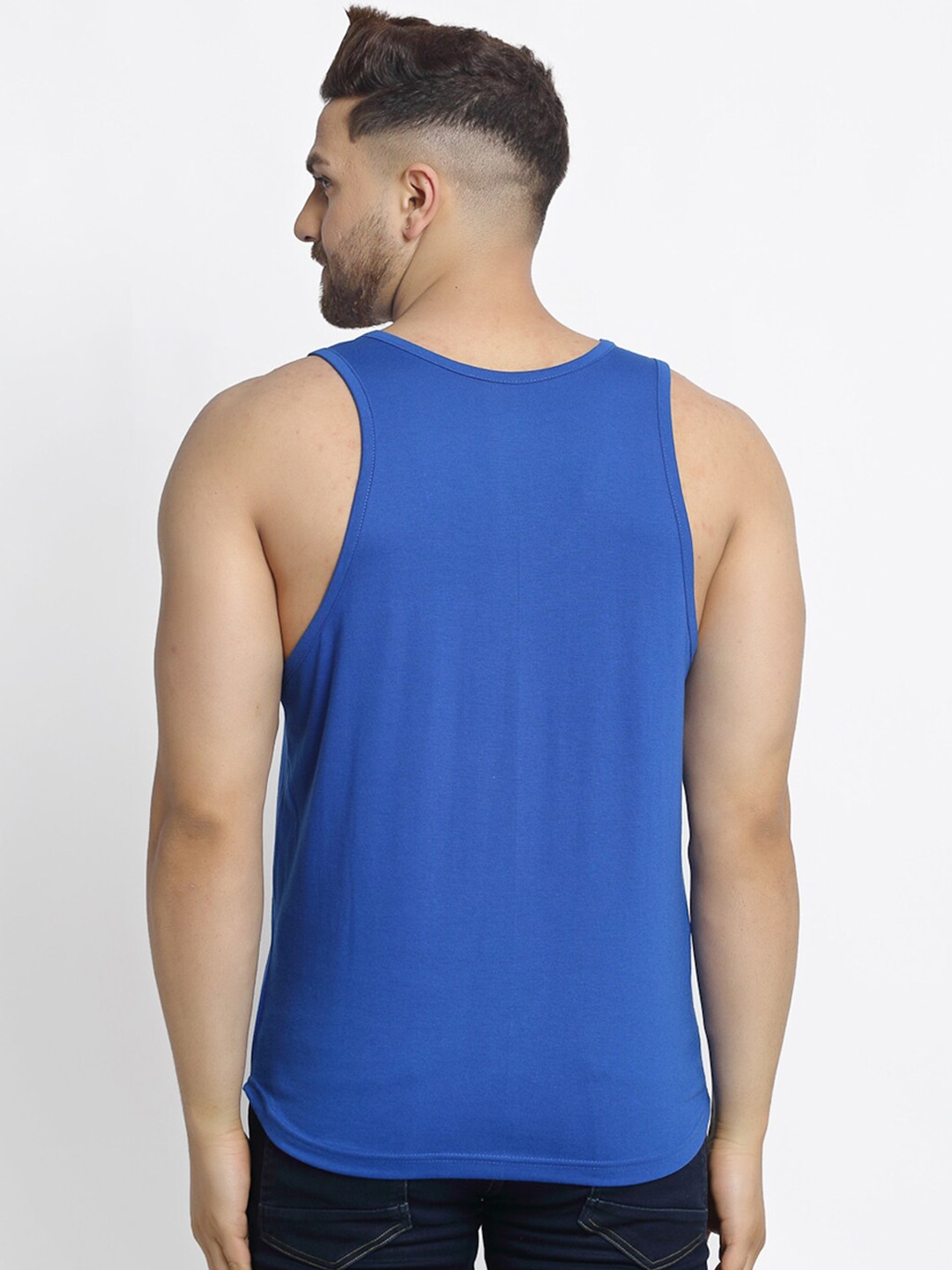 Clothing Innerwear Vests | Friskers Men Pack Of 2 Printed Cotton Innerwear Vest - OL60052