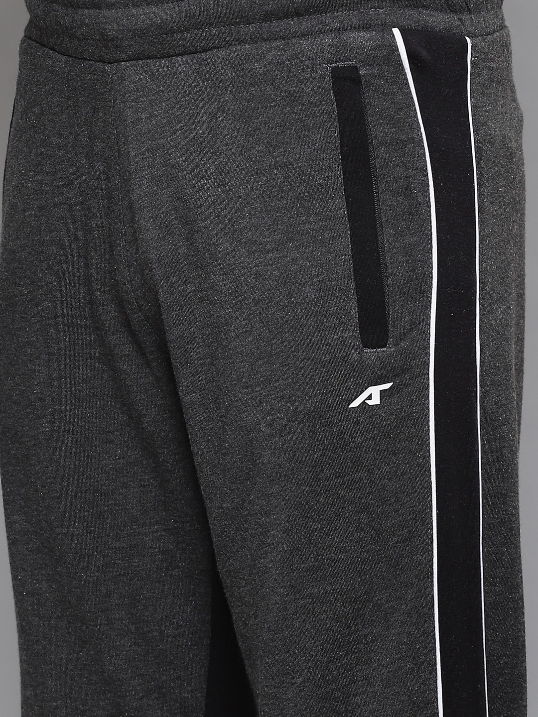 Clothing Tracksuits | Alcis Men Charcoal Grey & Black Colourblocked Tracksuit - YH11489
