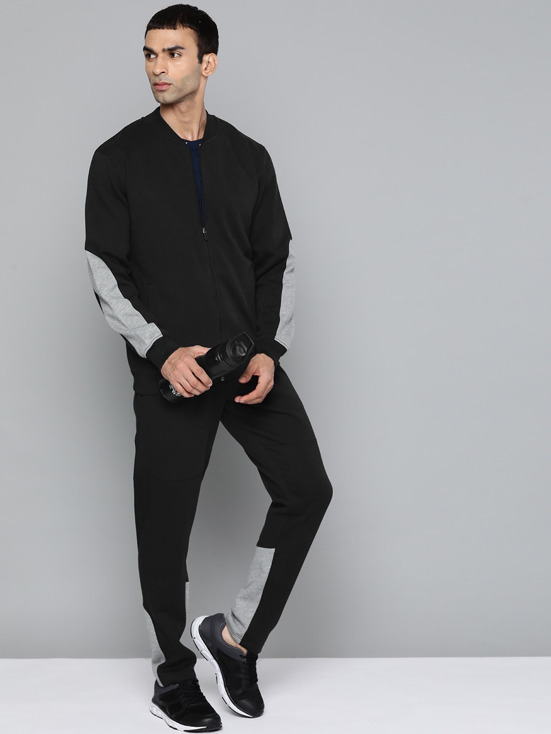 Clothing Tracksuits | Alcis Men Black Solid Track Suits - PP01536