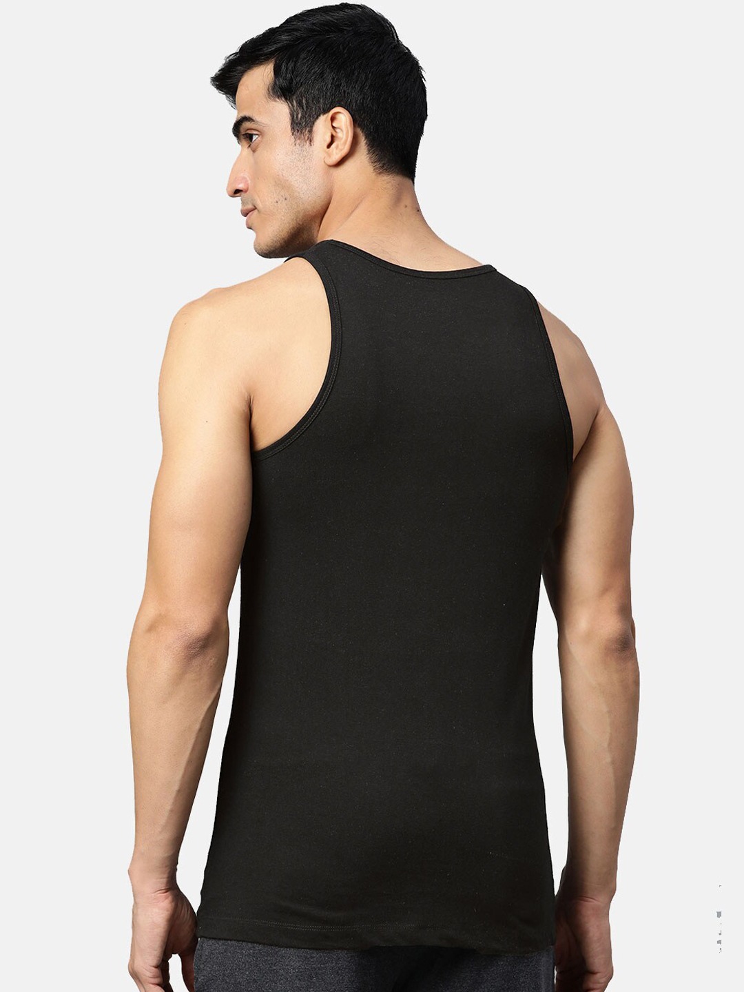 Clothing Innerwear Vests | Almo Wear Men Pack Of 5 Solid Cotton Innerwear Vests - DN76325