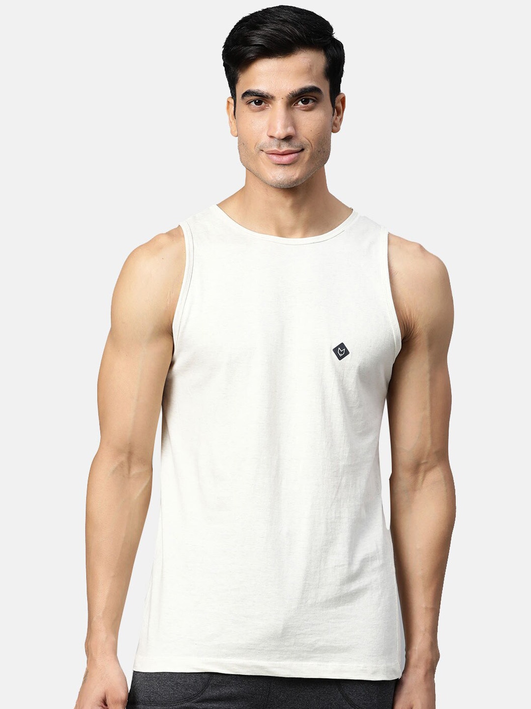 Clothing Innerwear Vests | Almo Wear Men Multi Colored Organic Cotton Melange Vest Pack of 3 - KR78848