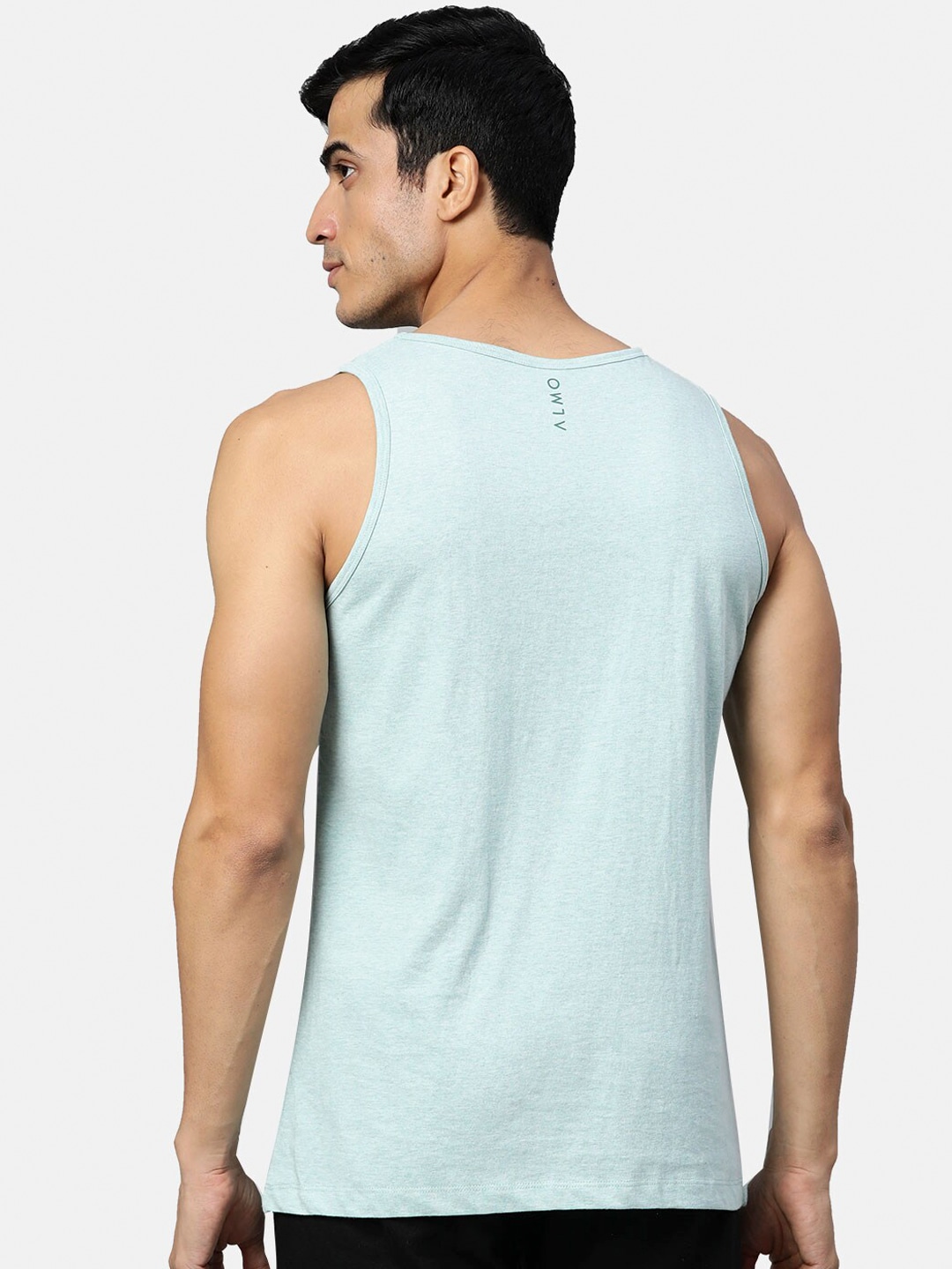 Clothing Innerwear Vests | Almo Wear Men Off White, Brown & Green Organic Cotton Vest Pack Of 3 - BB97007