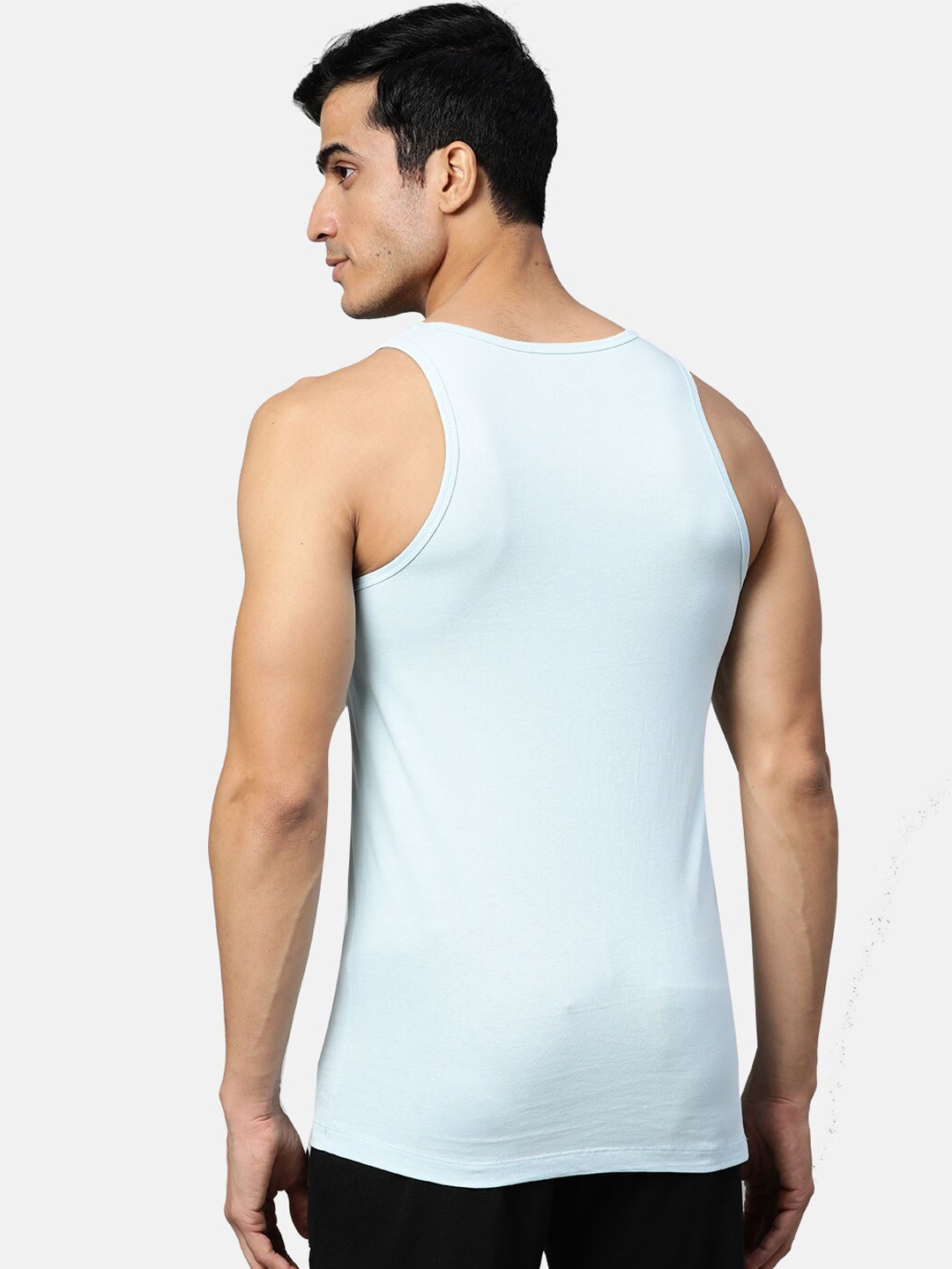 Clothing Innerwear Vests | Almo Wear Men Pack Of 5 Solid Slim-Fit Cotton Innerwear Vests - AU85085