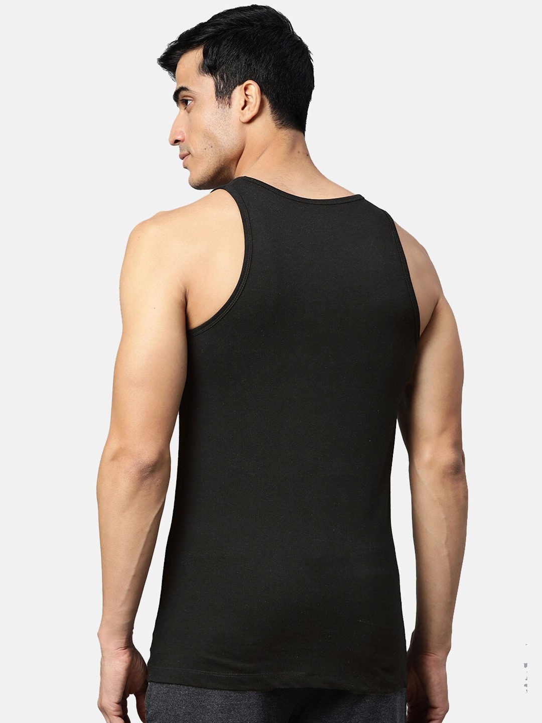 Clothing Innerwear Vests | Almo Wear Men Pack Of 3 Solid Slim-Fit Cotton Innerwear Vests - YC45757