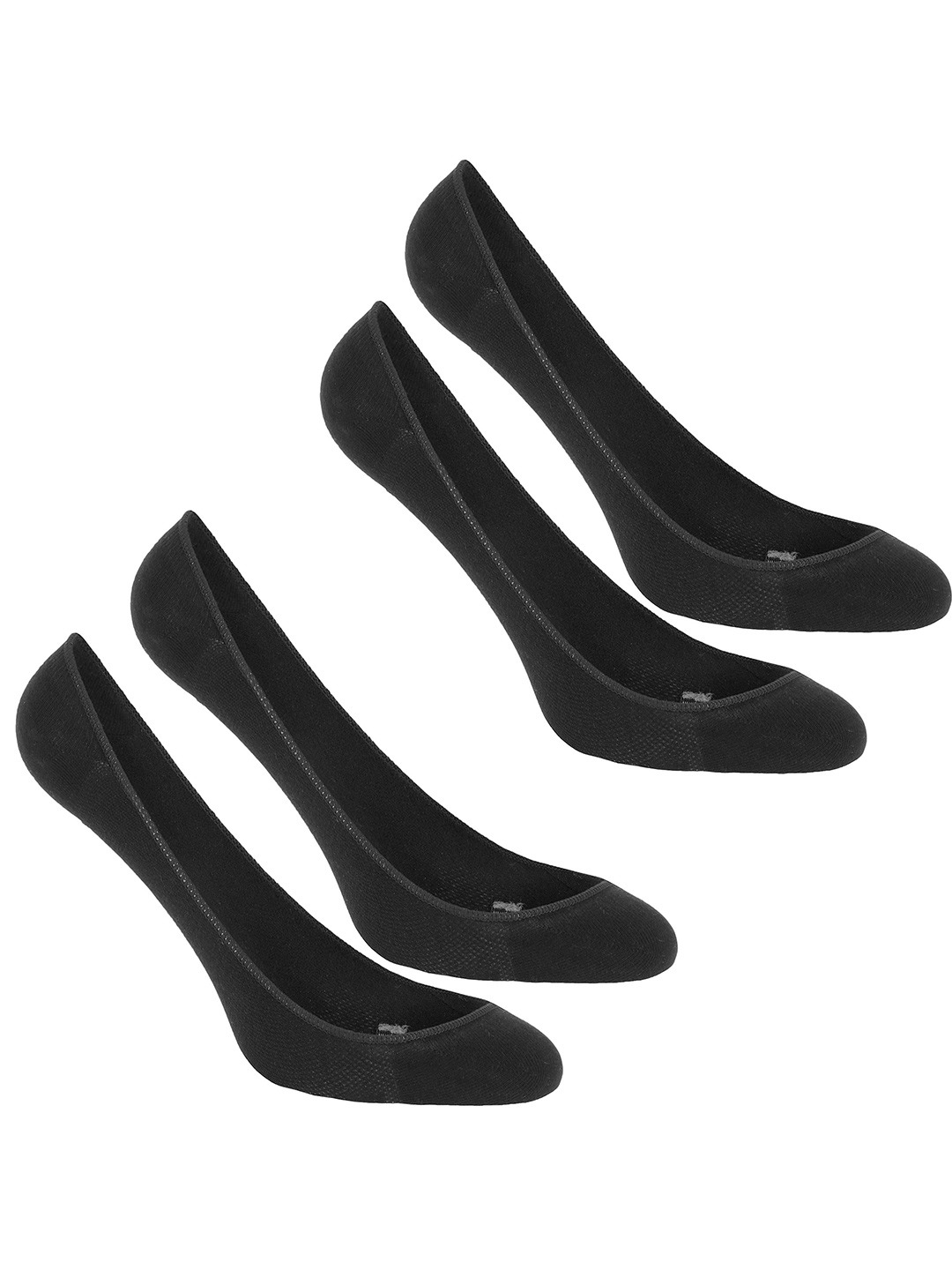 Accessories Socks | Newfeel By Decathlon Unisex Black Pack Of 4 Socks - DO81066