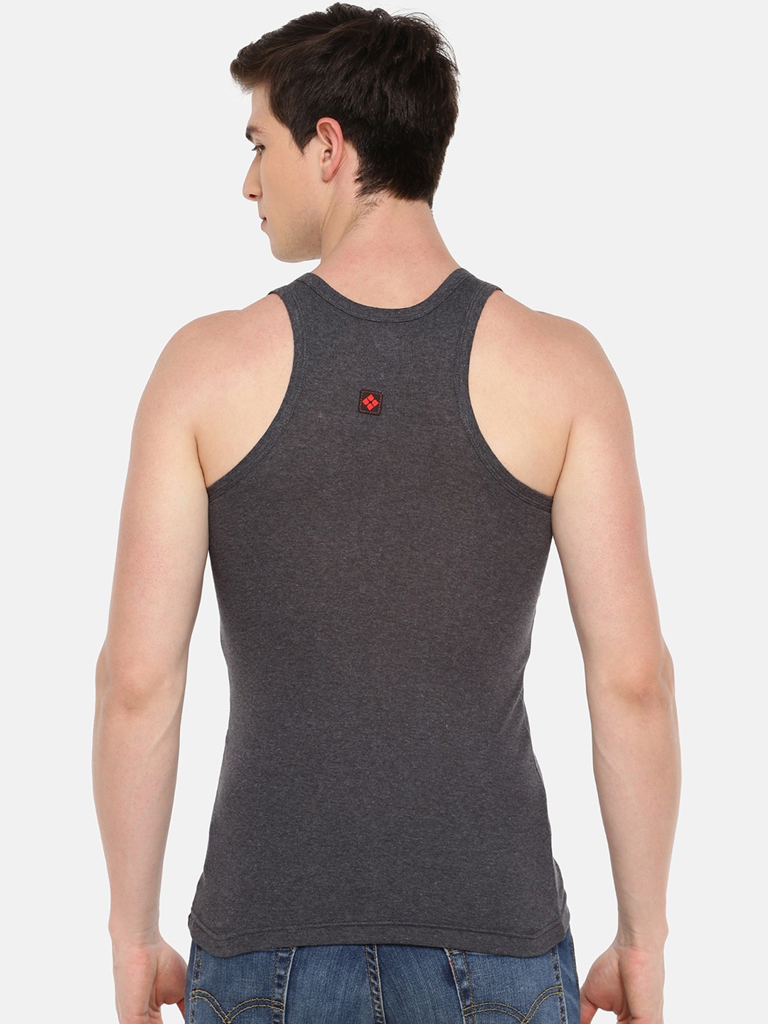 Clothing Innerwear Vests | Dollar Bigboss Men Pack Of 5 Assorted Cotton Gym Vests - FF00258
