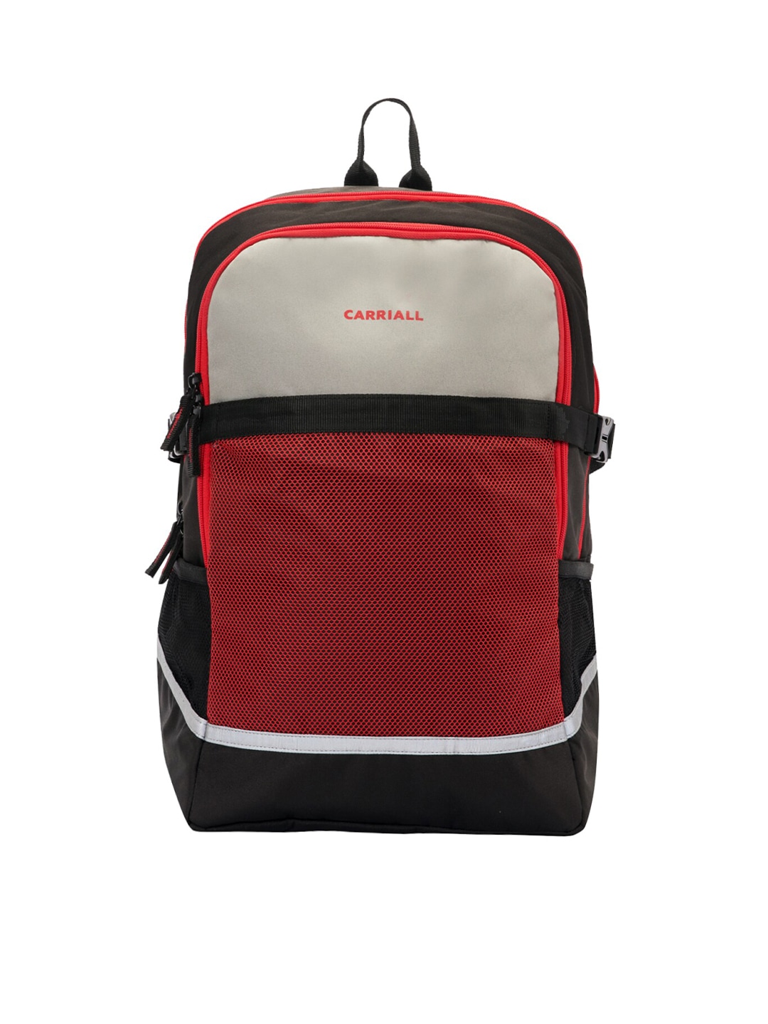 Accessories Backpacks | CARRIALL Unisex Red Colourblocked Active Sports Backpack - ZU62863