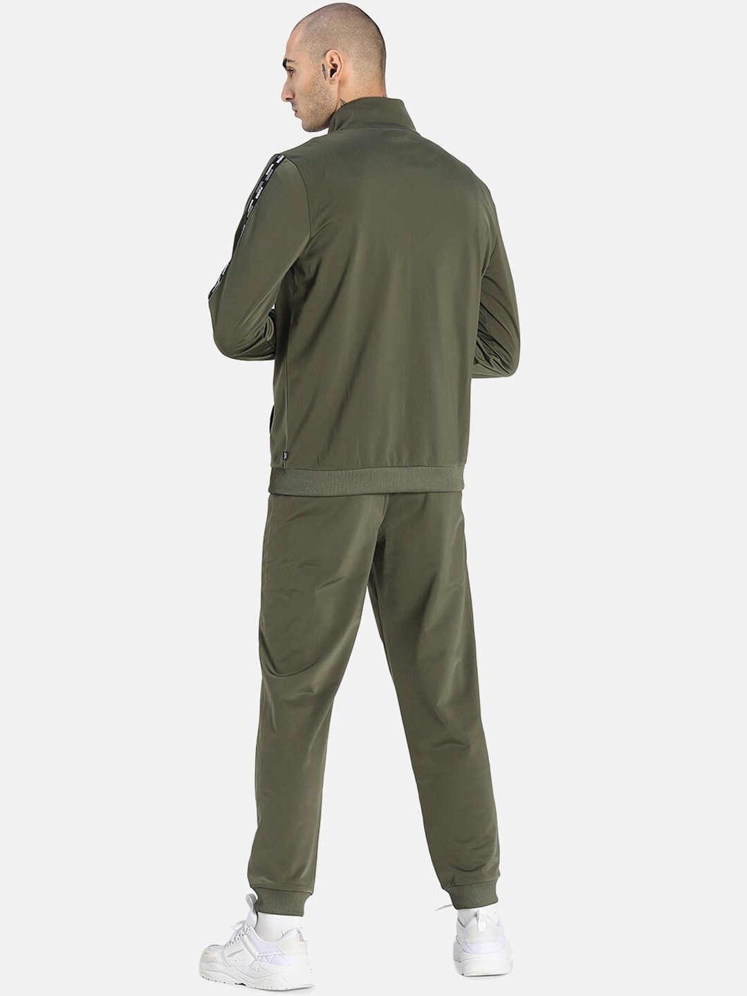 Clothing Tracksuits | Puma Men Olive Green Regular Fit Track Suit - OU57318