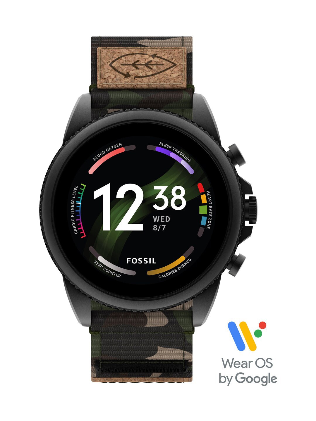 Accessories Smart Watches | Fossil Men Black & Olive-Green GEN 6 Smartwatch FTW4063 - AC30973