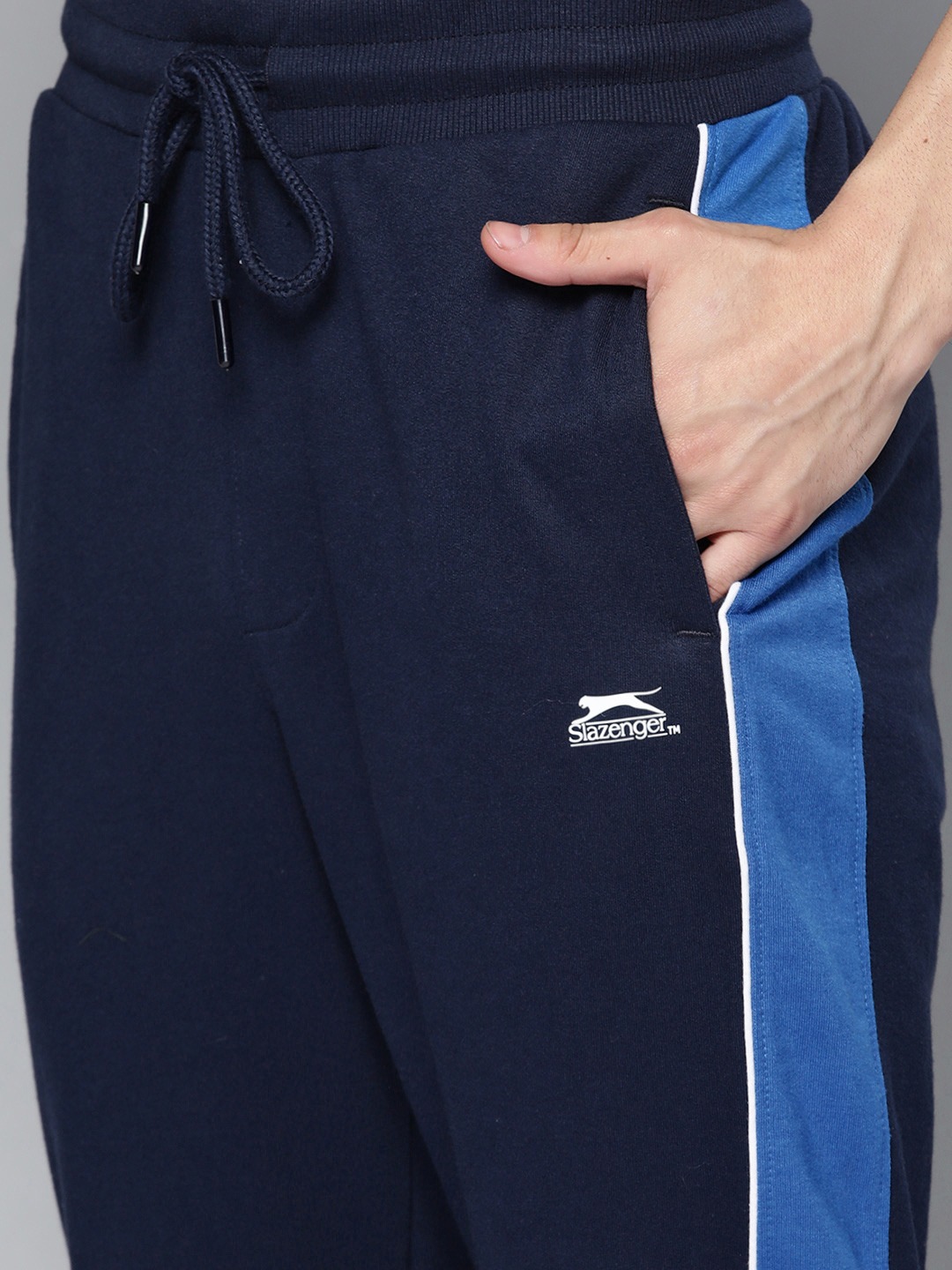 Clothing Tracksuits | Slazenger Men Navy Blue Solid Tracksuit - LL74355